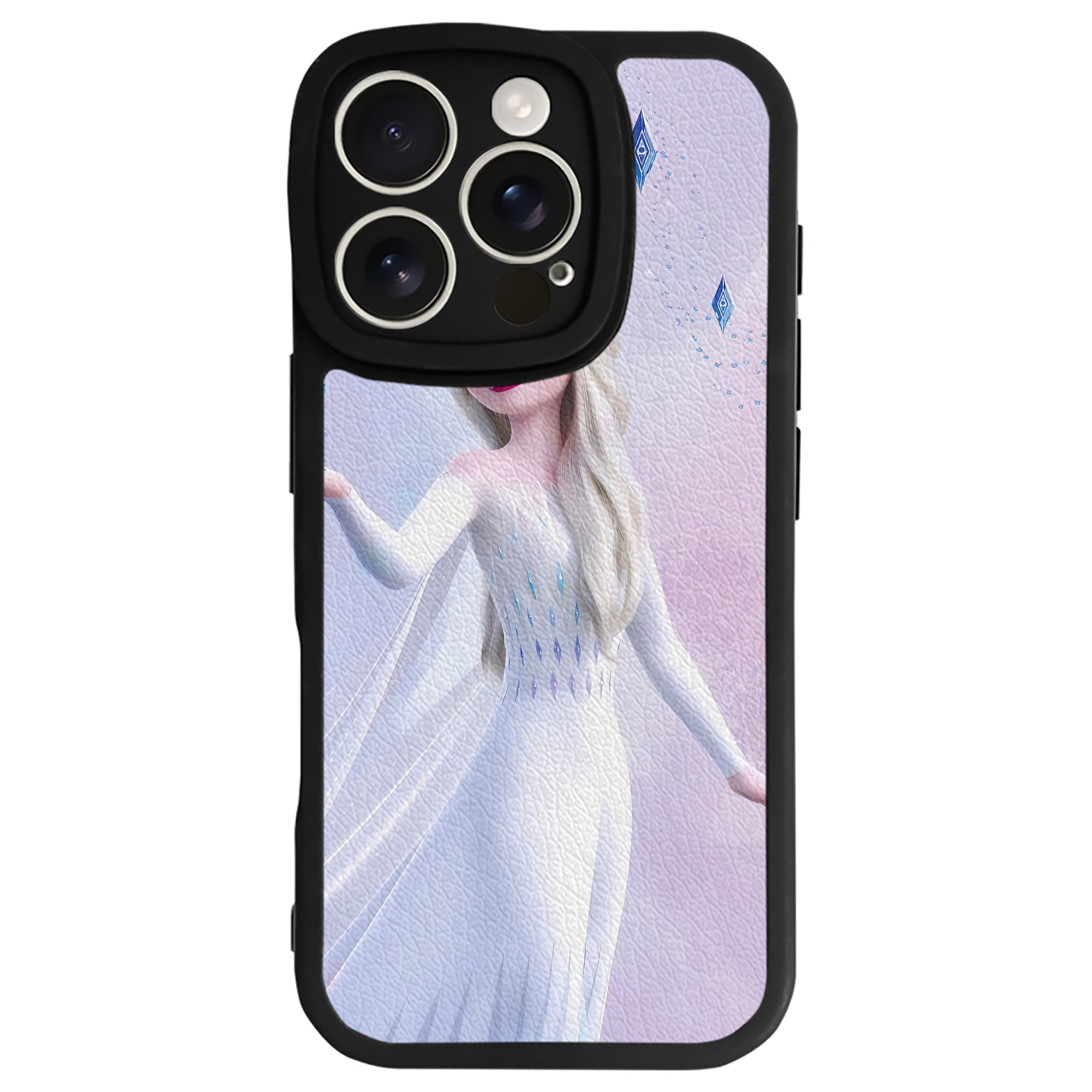 （画像用） アナと雪の女王 アンナ エルサ Frozen Anna Elsa 【iPhone 16シリーズ対応】シリコンスマホケース（レザー調） 材質：シリコン